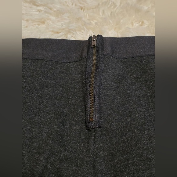 J. Crew Pixie Stretch Ponte Knit Back Pant Exposed Zipper Charcoal Gray EUC - Picture 5 of 10